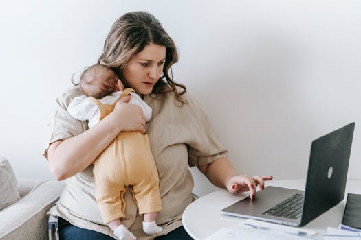 working mother finding balance with scheduled downtime