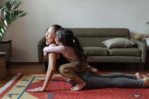 image of a mom practicing mindfulness