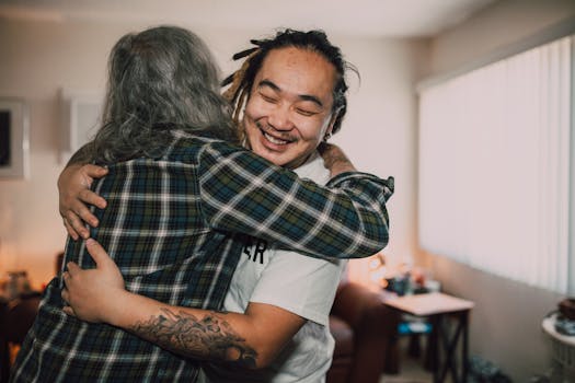 image of a family volunteering together