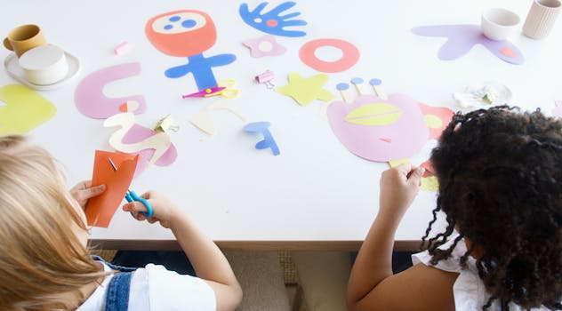 Children working together on a project