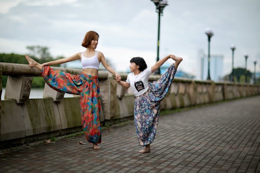 woman practicing yoga in a peaceful setting