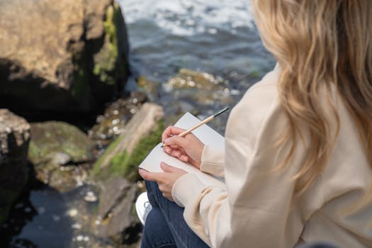 image of a self-care journal