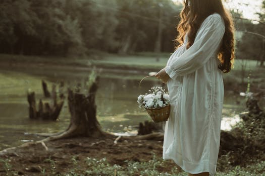 working mother enjoying a peaceful moment