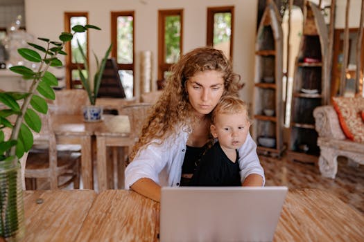 image of a family working together