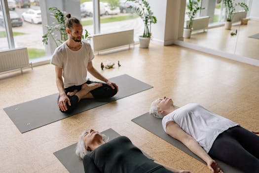 group yoga session