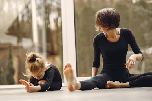 family practicing mindfulness together