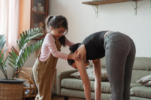 image of a mother practicing self-care