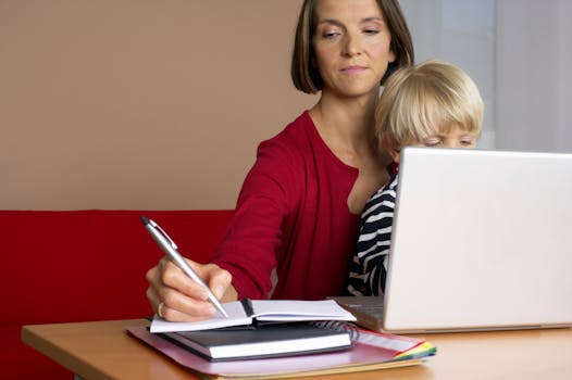 working mother balancing work and family