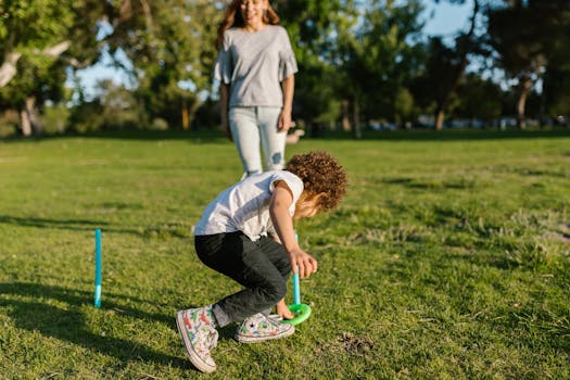 family enjoying outdoor playtime