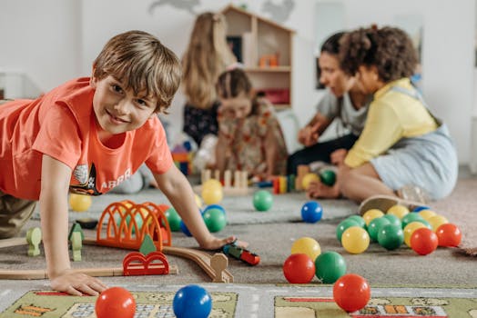 happy family playing games