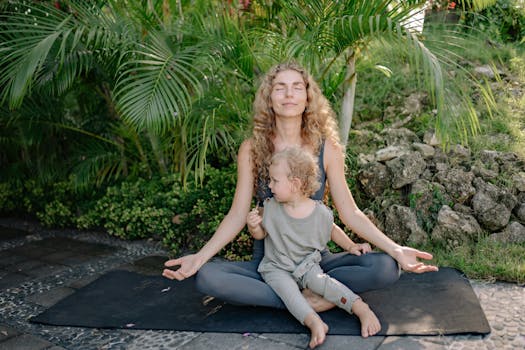 family yoga session