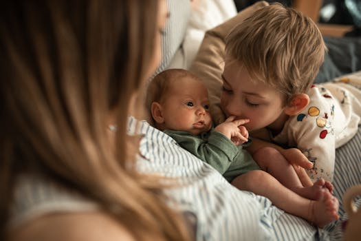 mom enjoying time with kids