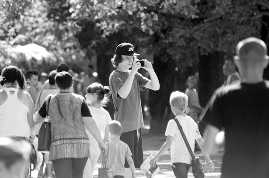 family enjoying outdoor activities