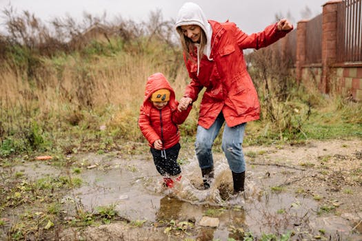 Family enjoying outdoor activities together